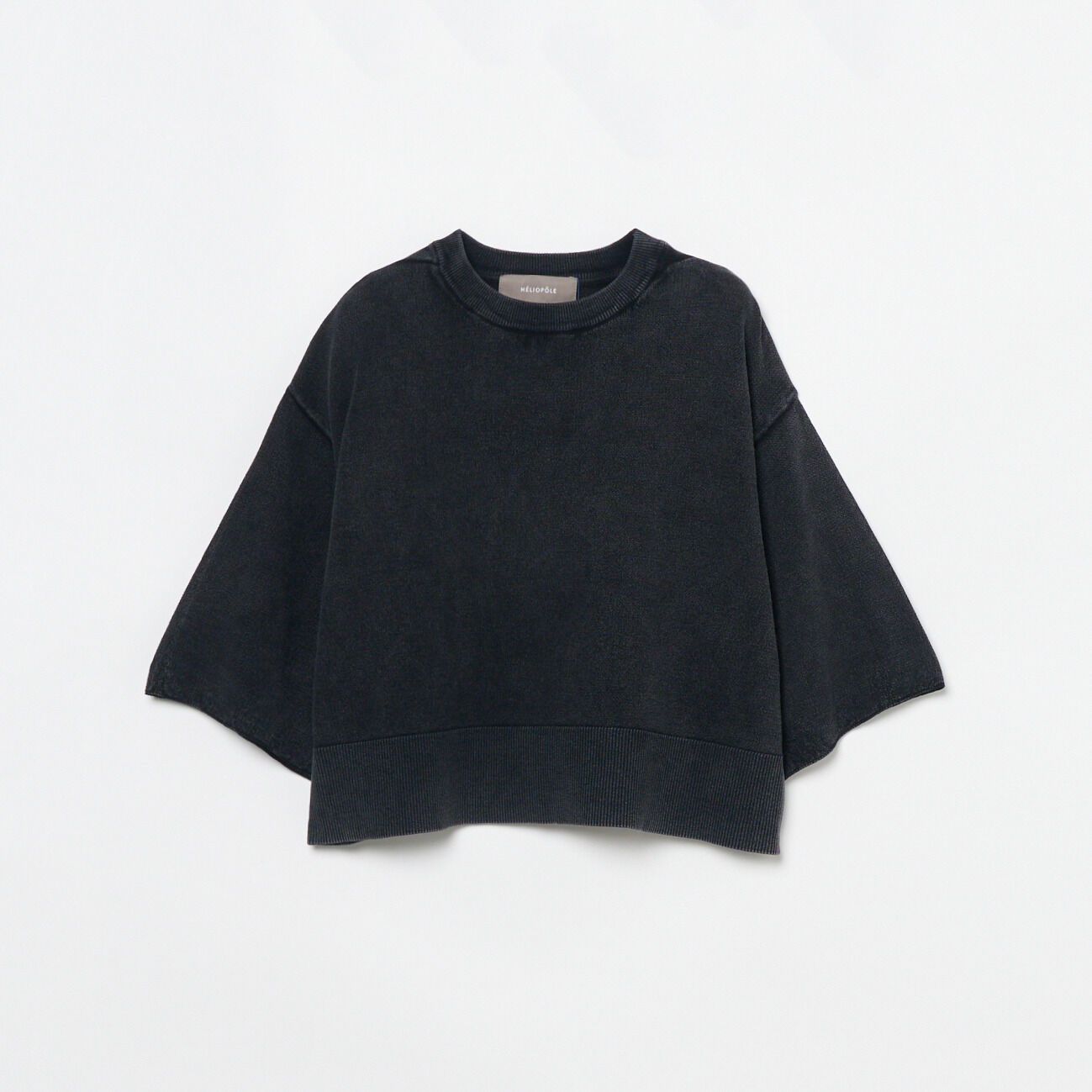 HELIOPOLE「HELIOPOLE FADE RIB KNIT PULLOVER」|ニット・セーター|チャコールグレー