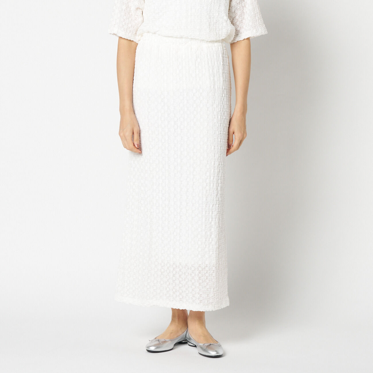 HELIOPOLE「HELIOPOLE STRETCH LACE TIGHT SKIRT」|スカート|