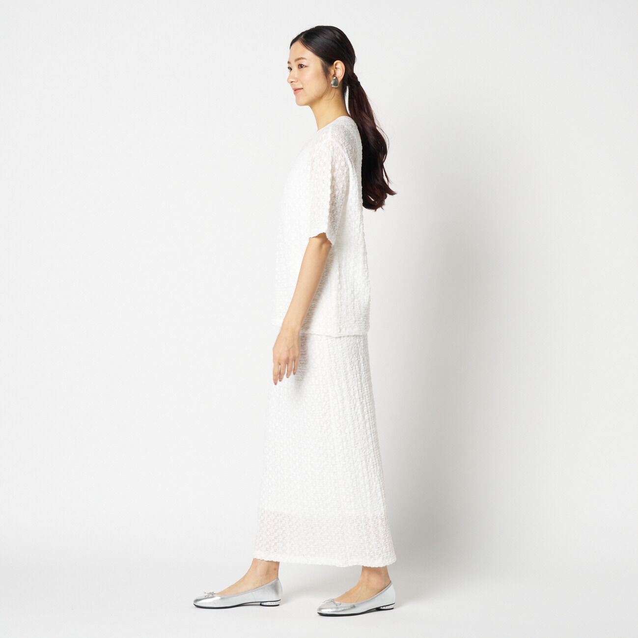 HELIOPOLE「HELIOPOLE STRETCH LACE TIGHT SKIRT」|スカート|