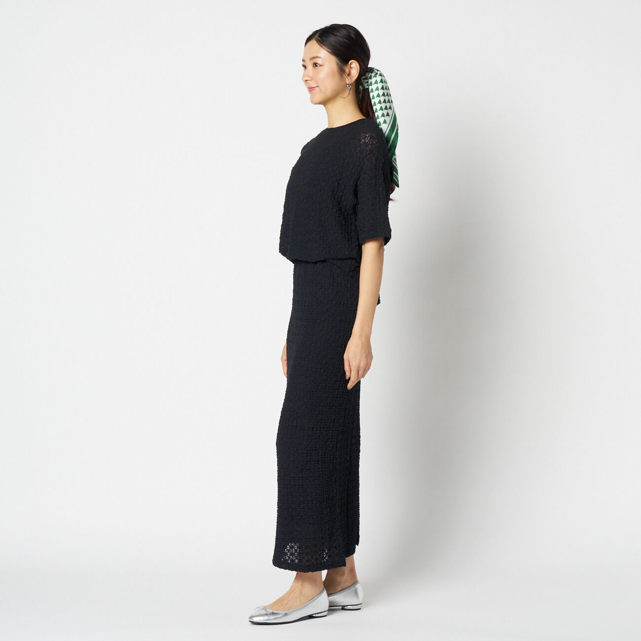 HELIOPOLE「HELIOPOLE STRETCH LACE TIGHT SKIRT」|スカート|