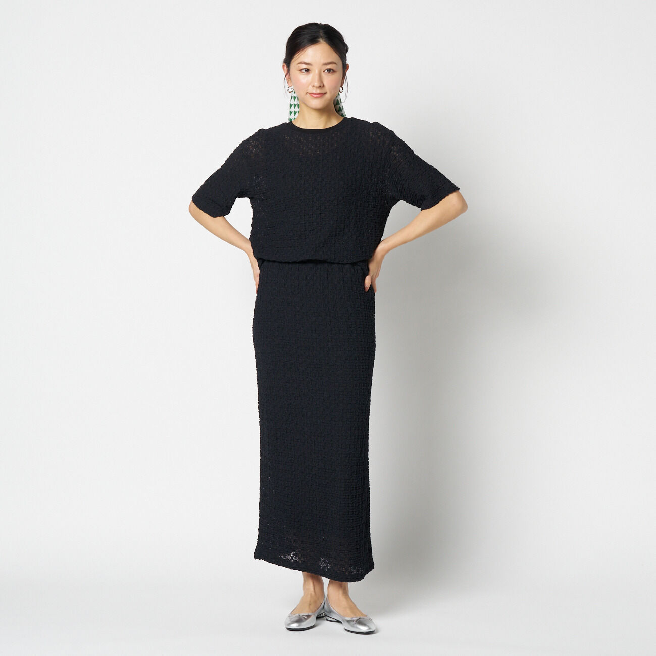 HELIOPOLE「HELIOPOLE STRETCH LACE TIGHT SKIRT」|スカート|