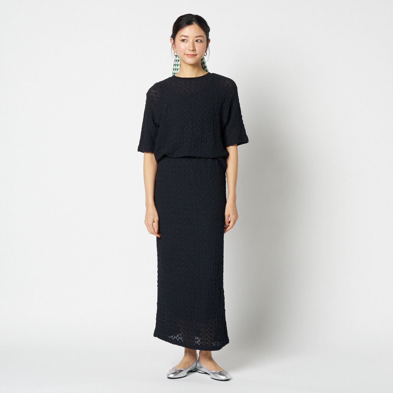 HELIOPOLE「HELIOPOLE STRETCH LACE TIGHT SKIRT」|スカート|