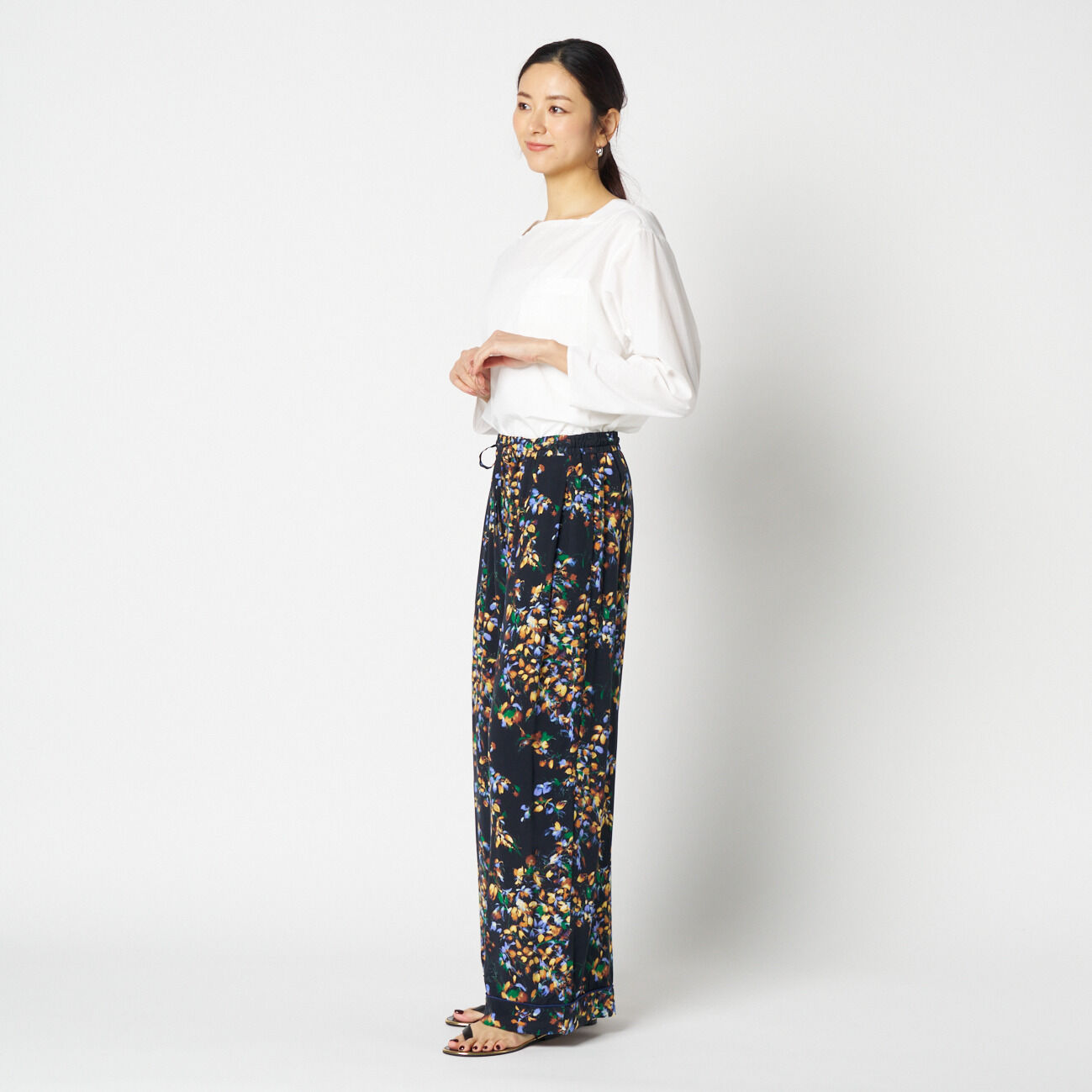HELIOPOLE「HELIOPOLE IPEKER PRINT PAJAMA PANTS」|チノ|