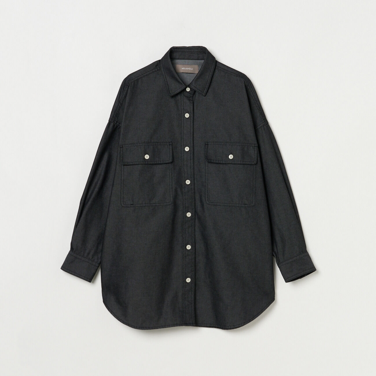 HELIOPOLE「HELIOPOLE DENIM BIG SHIRT」|シャツ・ブラウス|ブラック
