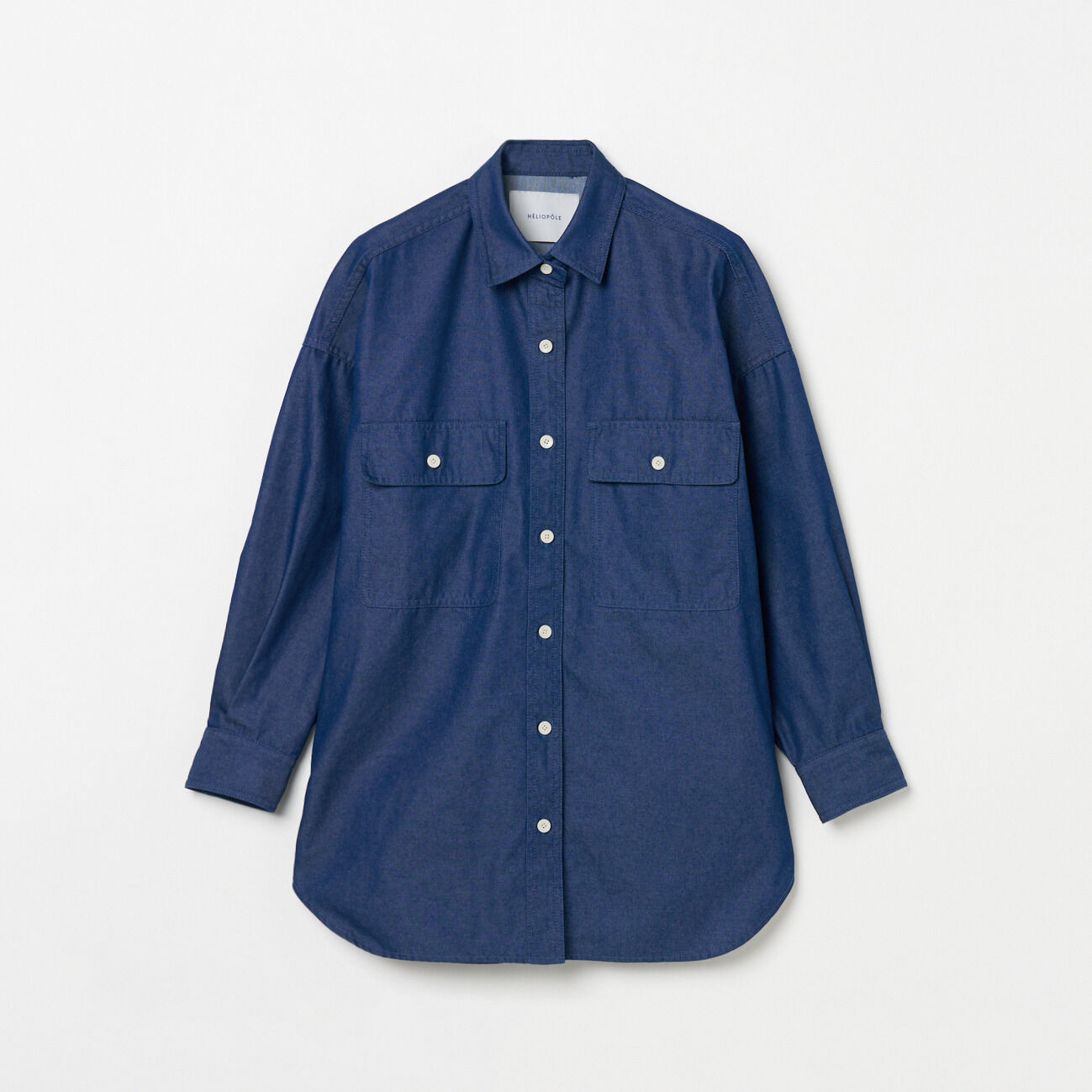 HELIOPOLE「HELIOPOLE DENIM BIG SHIRT」|シャツ・ブラウス|ダークブルー