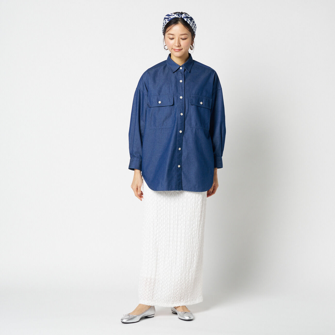 HELIOPOLE「HELIOPOLE DENIM BIG SHIRT」|シャツ・ブラウス|