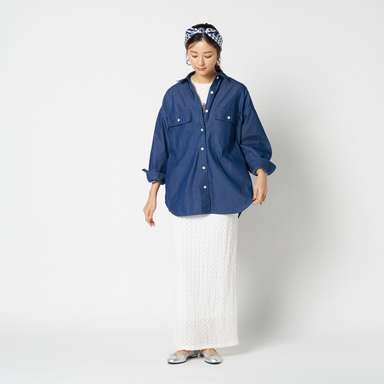 HELIOPOLE「HELIOPOLE DENIM BIG SHIRT」|シャツ・ブラウス|