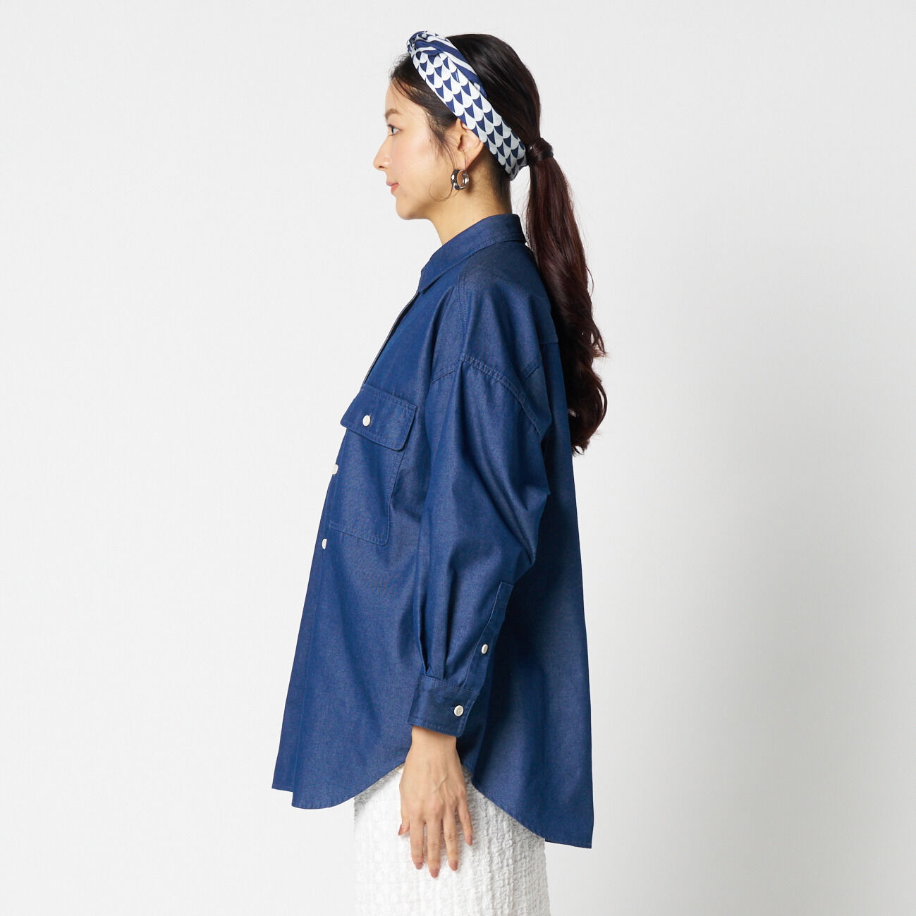HELIOPOLE「HELIOPOLE DENIM BIG SHIRT」|シャツ・ブラウス|