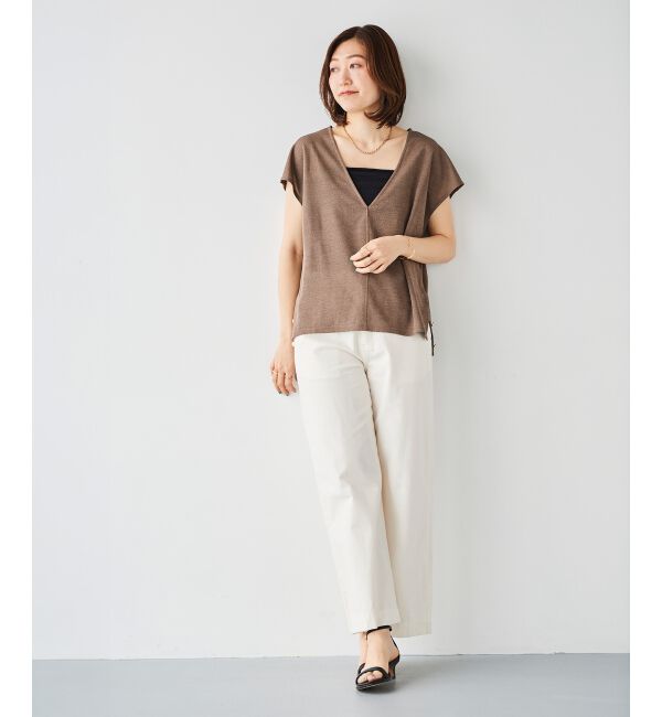 le.coeur blanc「ライトオンスデニムワイドパンツ」|デニム|