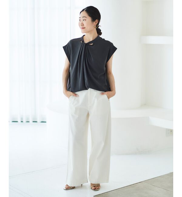 le.coeur blanc「ライトオンスデニムワイドパンツ」|デニム|