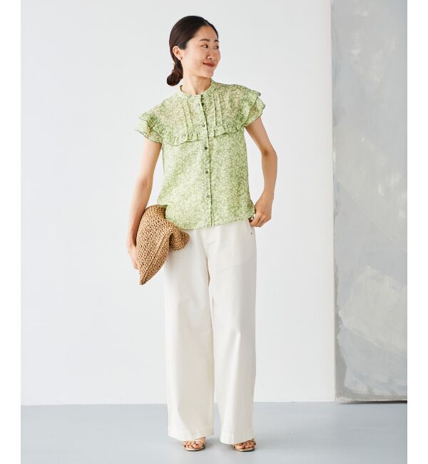 le.coeur blanc「ライトオンスデニムワイドパンツ」|デニム|