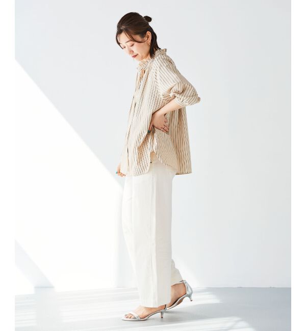 le.coeur blanc「ライトオンスデニムワイドパンツ」|デニム|