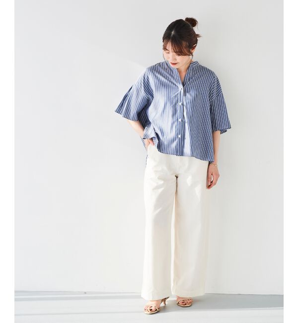 le.coeur blanc「ライトオンスデニムワイドパンツ」|デニム|