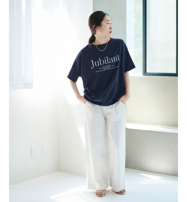 le.coeur blanc「ライトオンスデニムワイドパンツ」|デニム|