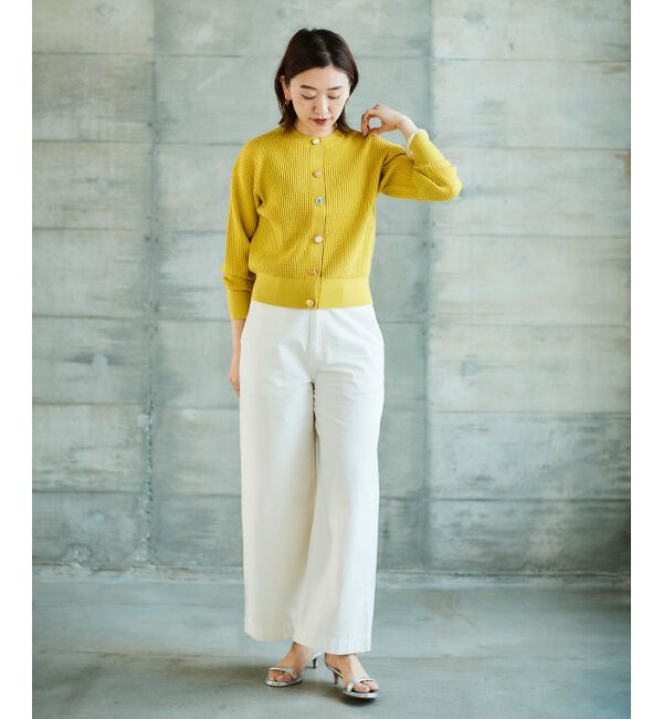 le.coeur blanc「ライトオンスデニムワイドパンツ」|デニム|