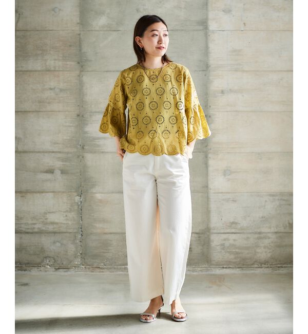 le.coeur blanc「ライトオンスデニムワイドパンツ」|デニム|