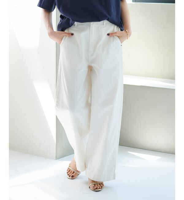 le.coeur blanc「ライトオンスデニムワイドパンツ」|デニム|