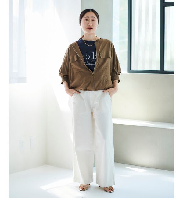 le.coeur blanc「ライトオンスデニムワイドパンツ」|デニム|