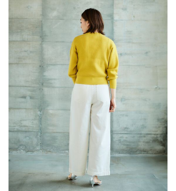 le.coeur blanc「ライトオンスデニムワイドパンツ」|デニム|