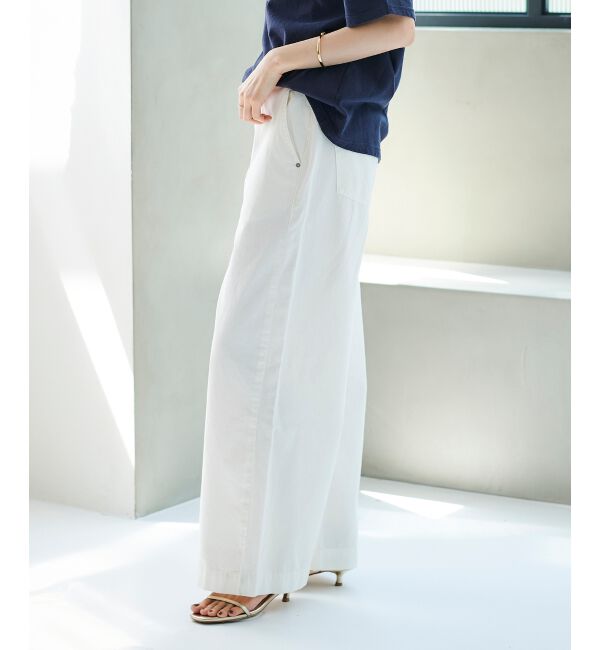 le.coeur blanc「ライトオンスデニムワイドパンツ」|デニム|