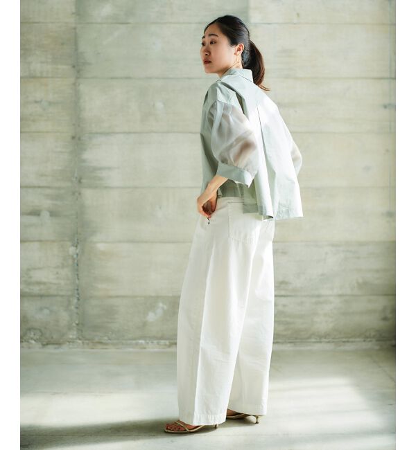 le.coeur blanc「ライトオンスデニムワイドパンツ」|デニム|