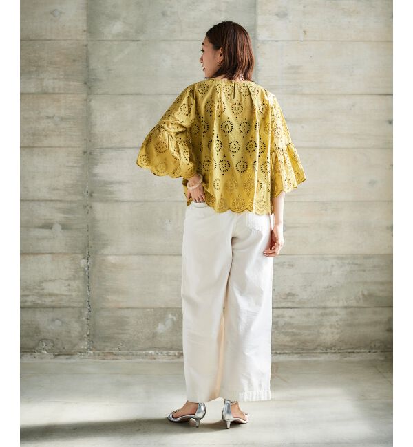 le.coeur blanc「ライトオンスデニムワイドパンツ」|デニム|