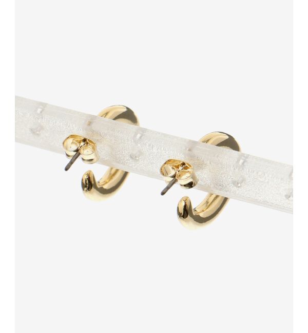 le.coeur blanc「ミニフープピアス」|ピアス|