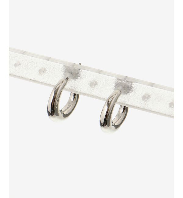 le.coeur blanc「ミニフープピアス」|ピアス|