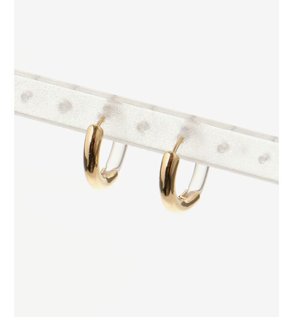 le.coeur blanc「クリア&times;フープピアス」|ピアス|