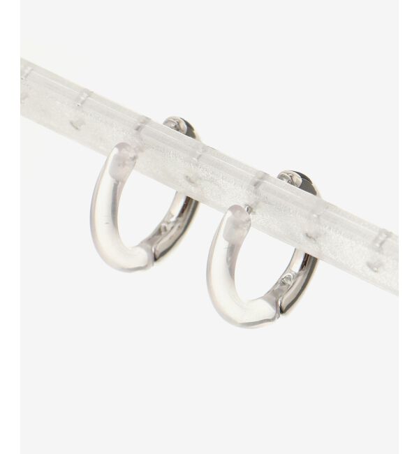 le.coeur blanc「クリア&times;フープピアス」|ピアス|