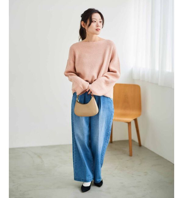 le.coeur blanc「ラメ畦ニットプルオーバー」|ニット・セーター|