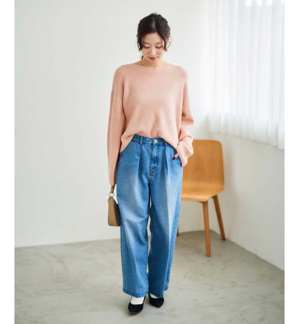 le.coeur blanc「ラメ畦ニットプルオーバー」|ニット・セーター|