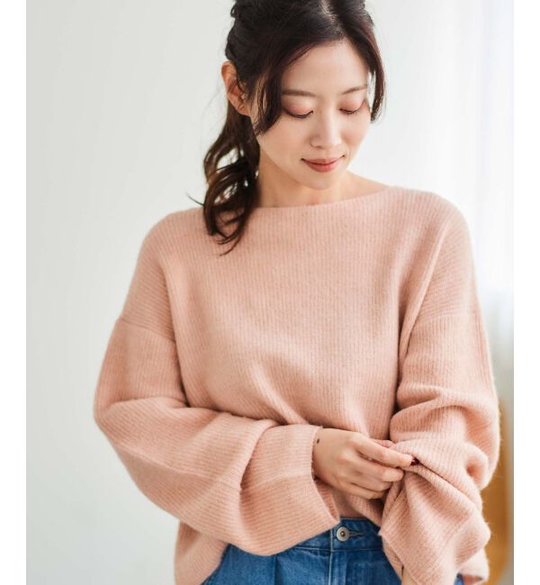 le.coeur blanc「ラメ畦ニットプルオーバー」|ニット・セーター|