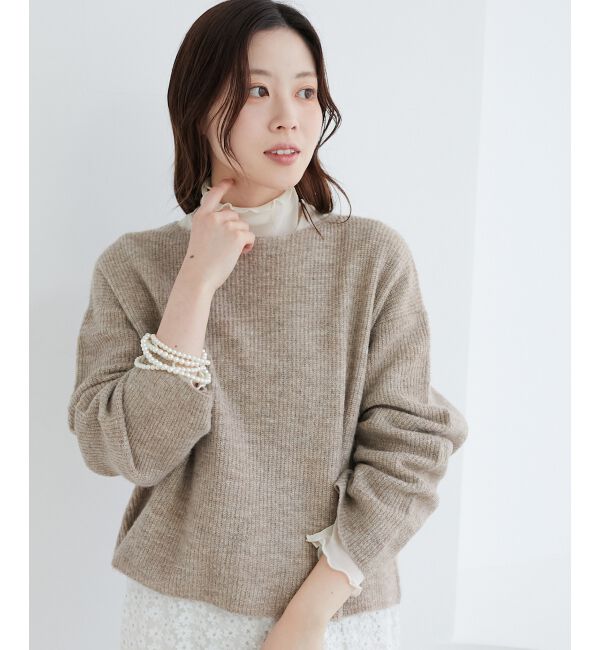 le.coeur blanc「ラメ畦ニットプルオーバー」|ニット・セーター|