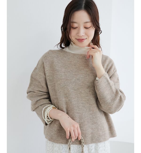 le.coeur blanc「ラメ畦ニットプルオーバー」|ニット・セーター|