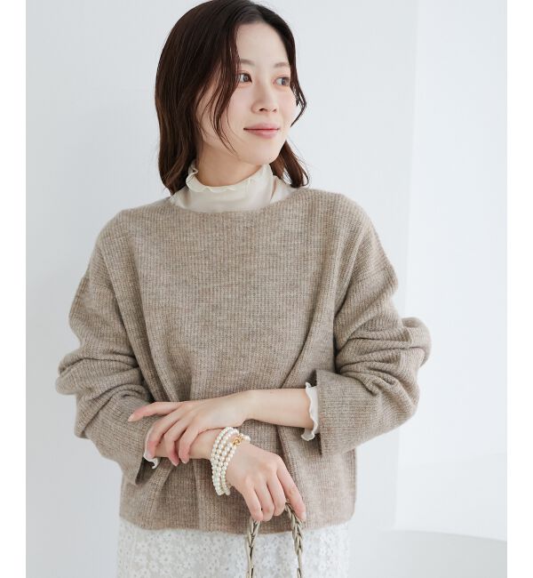 le.coeur blanc「ラメ畦ニットプルオーバー」|ニット・セーター|