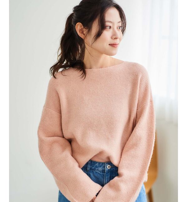 le.coeur blanc「ラメ畦ニットプルオーバー」|ニット・セーター|