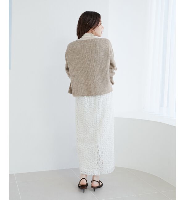 le.coeur blanc「ラメ畦ニットプルオーバー」|ニット・セーター|