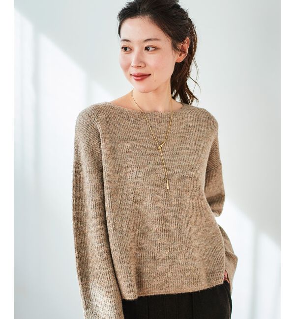 le.coeur blanc「ラメ畦ニットプルオーバー」|ニット・セーター|