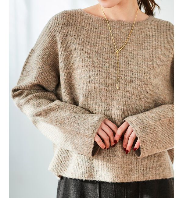 le.coeur blanc「ラメ畦ニットプルオーバー」|ニット・セーター|