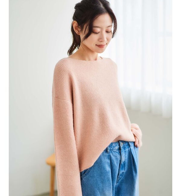 le.coeur blanc「ラメ畦ニットプルオーバー」|ニット・セーター|