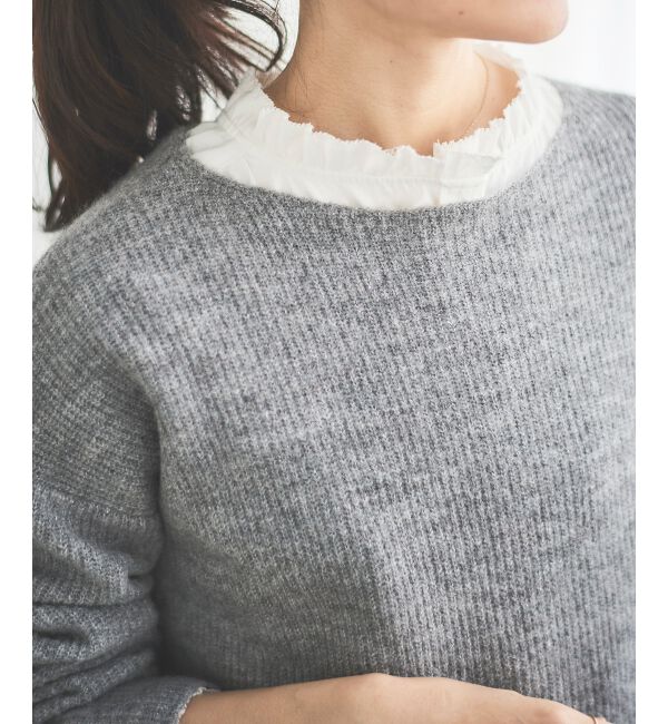 le.coeur blanc「ラメ畦ニットプルオーバー」|ニット・セーター|