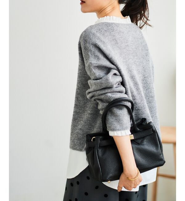 le.coeur blanc「ラメ畦ニットプルオーバー」|ニット・セーター|