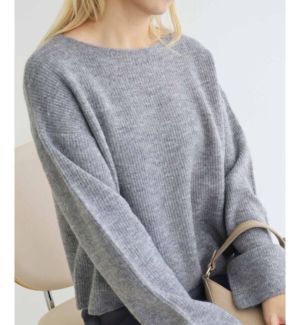 le.coeur blanc「ラメ畦ニットプルオーバー」|ニット・セーター|