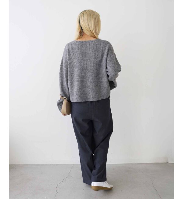 le.coeur blanc「ラメ畦ニットプルオーバー」|ニット・セーター|