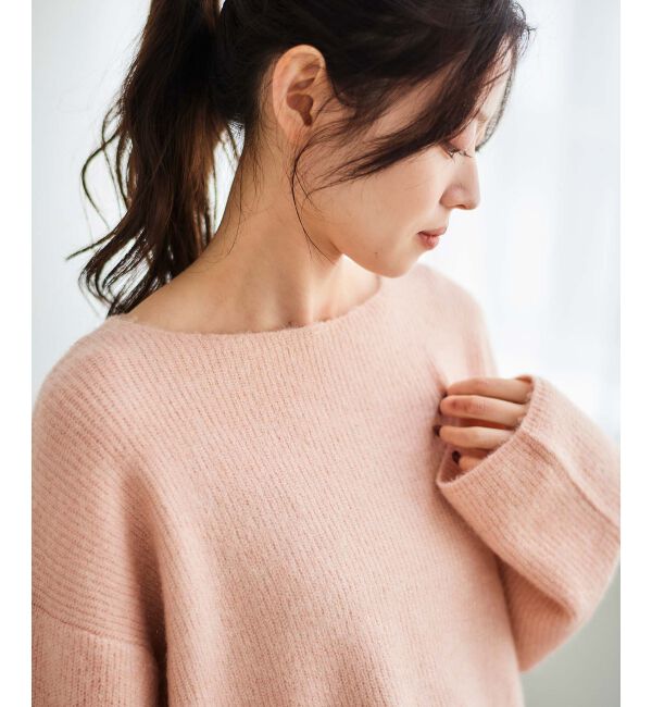 le.coeur blanc「ラメ畦ニットプルオーバー」|ニット・セーター|