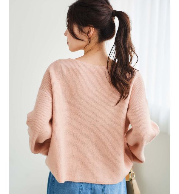 le.coeur blanc「ラメ畦ニットプルオーバー」|ニット・セーター|