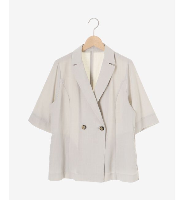  「《シャツ感覚でラフに羽織れる》タンブラーブッチャーハーフスリーブジャケット」|その他|