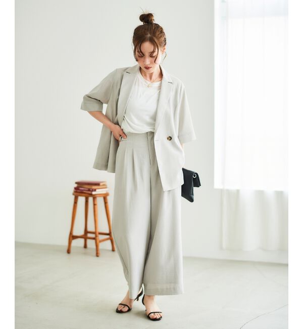  「《シャツ感覚でラフに羽織れる》タンブラーブッチャーハーフスリーブジャケット」|その他|