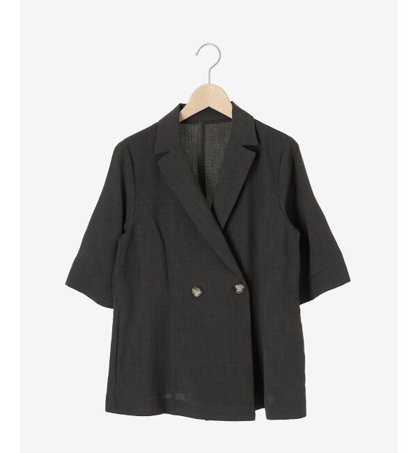  「《シャツ感覚でラフに羽織れる》タンブラーブッチャーハーフスリーブジャケット」|その他|